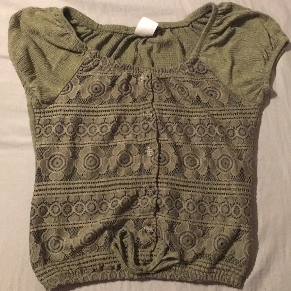 Cute olive green blouse
